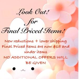 COPY - 💕Look out for FINAL PRICED ITEMS!💕